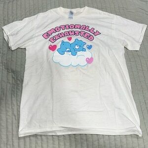 💜2For$25💜Delta Pro Weight CareBears Sleeping Emotionally Exhausted Graphic Tee